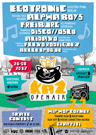 KAZ Open Air, Plakat/Flyer, 2017