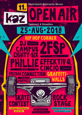 KAZ Open Air - Hip Hop - Flyer, 2018